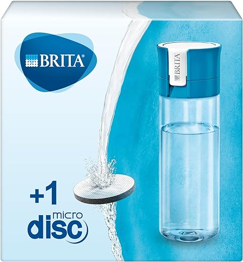 Avis sur la BRITA Gourde filtrante transparente bleue