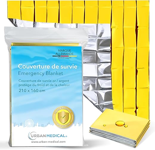 Top 5 Couvertures d'urgence essentielles pour tout kit de premiers secours